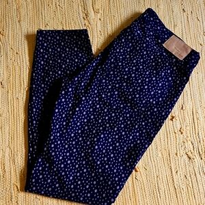 Madewell Mid-Rise Skinny Ankle Printed Cords in Polka Dot Size 28